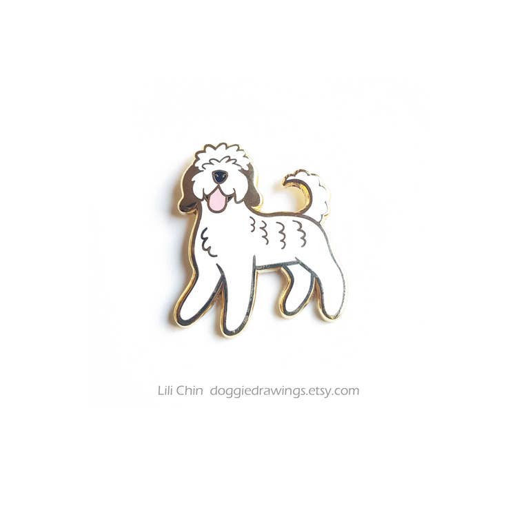 Lili Chin Art - Doodle Dog Enamel Pin