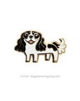 Lili Chin Art - Cavalier Spaniel Dog Enamel Pin