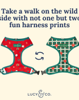 Lucy & Co. - Happy Howlidays Reversible Harness
