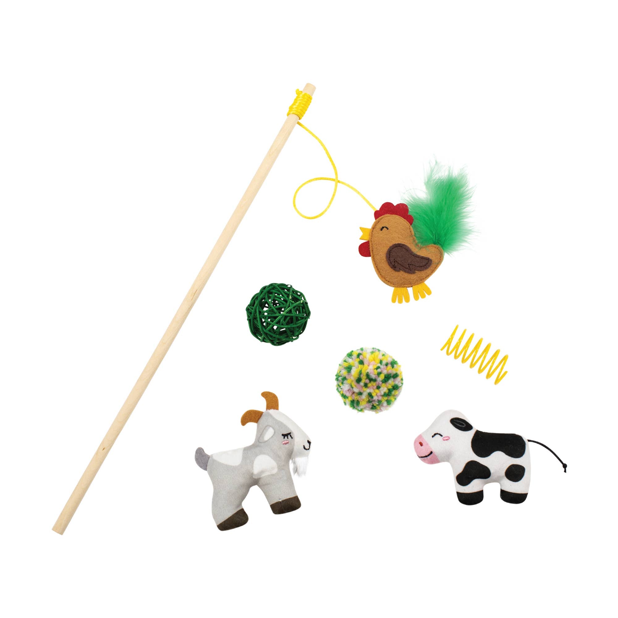Petshop by Fringe Studio - PASTURE PALS 6PC CAT TOY SET
