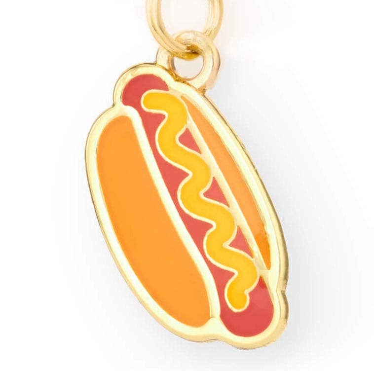 The Foggy Dog - Hot Dog Collar Charm: Charm Only