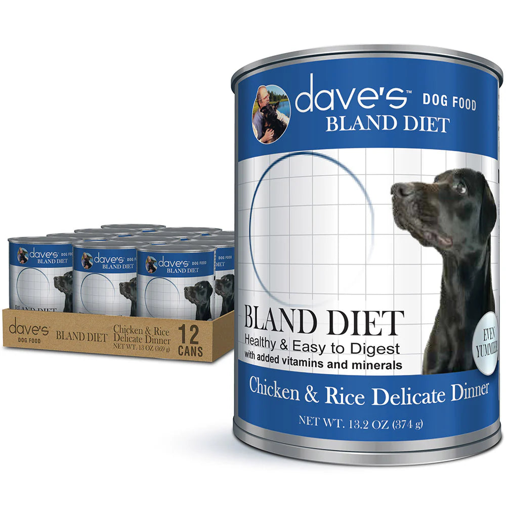 Dave&#39;s Restricted Diet Bland for Dogs – Chicken and Rice / 13.2 oz