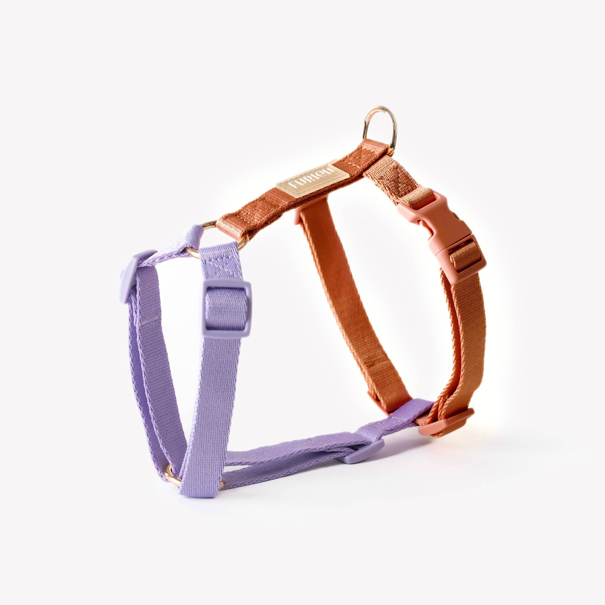 Furlou - 'Lavender and Terracotta' - Strap Dog Harness