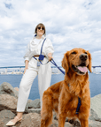 SUNNY TAILS - Signature Navy Snap Dog Treat Pouch: Standard (1/2 cup)