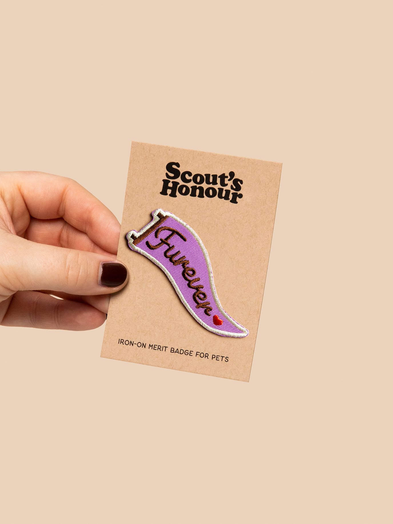 Scout's Honour Pty Ltd - Furever iron-on patch for dogs and cats