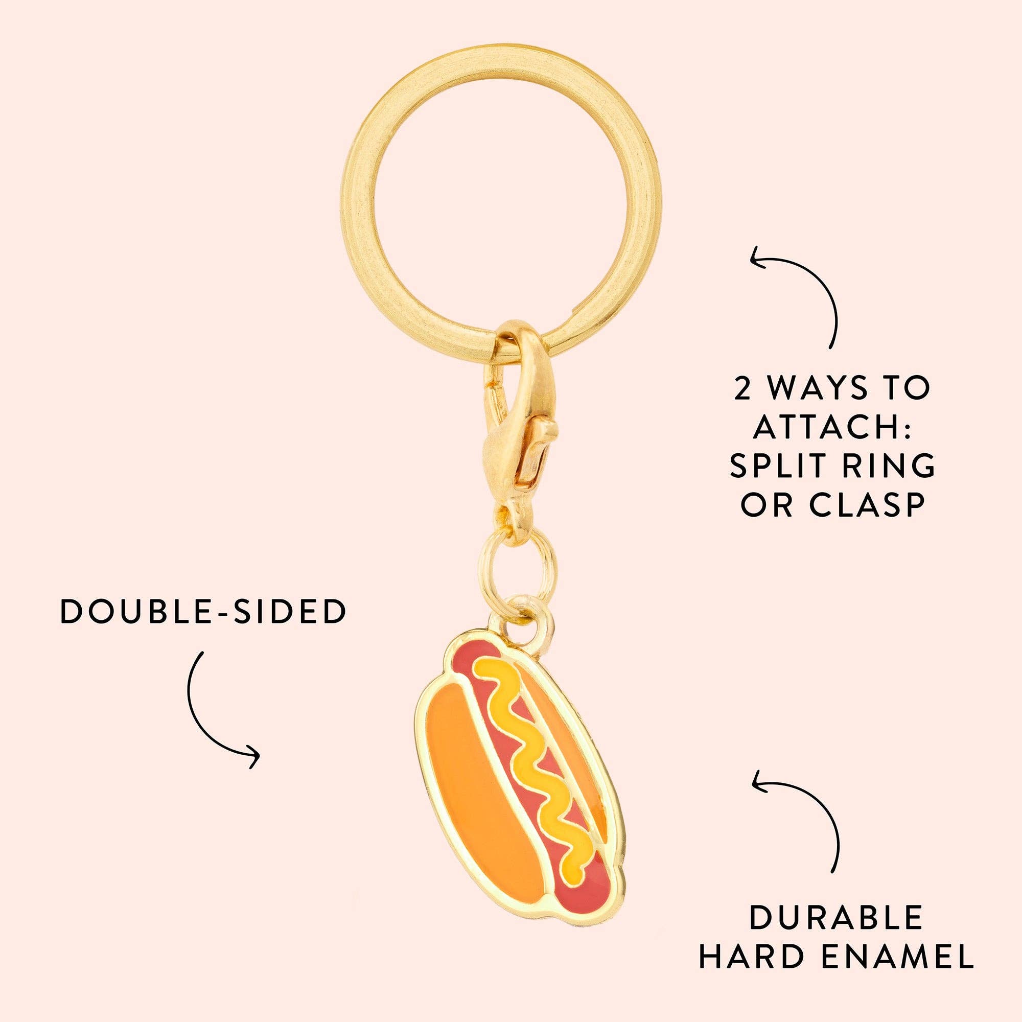 The Foggy Dog - Hot Dog Collar Charm: Charm Only