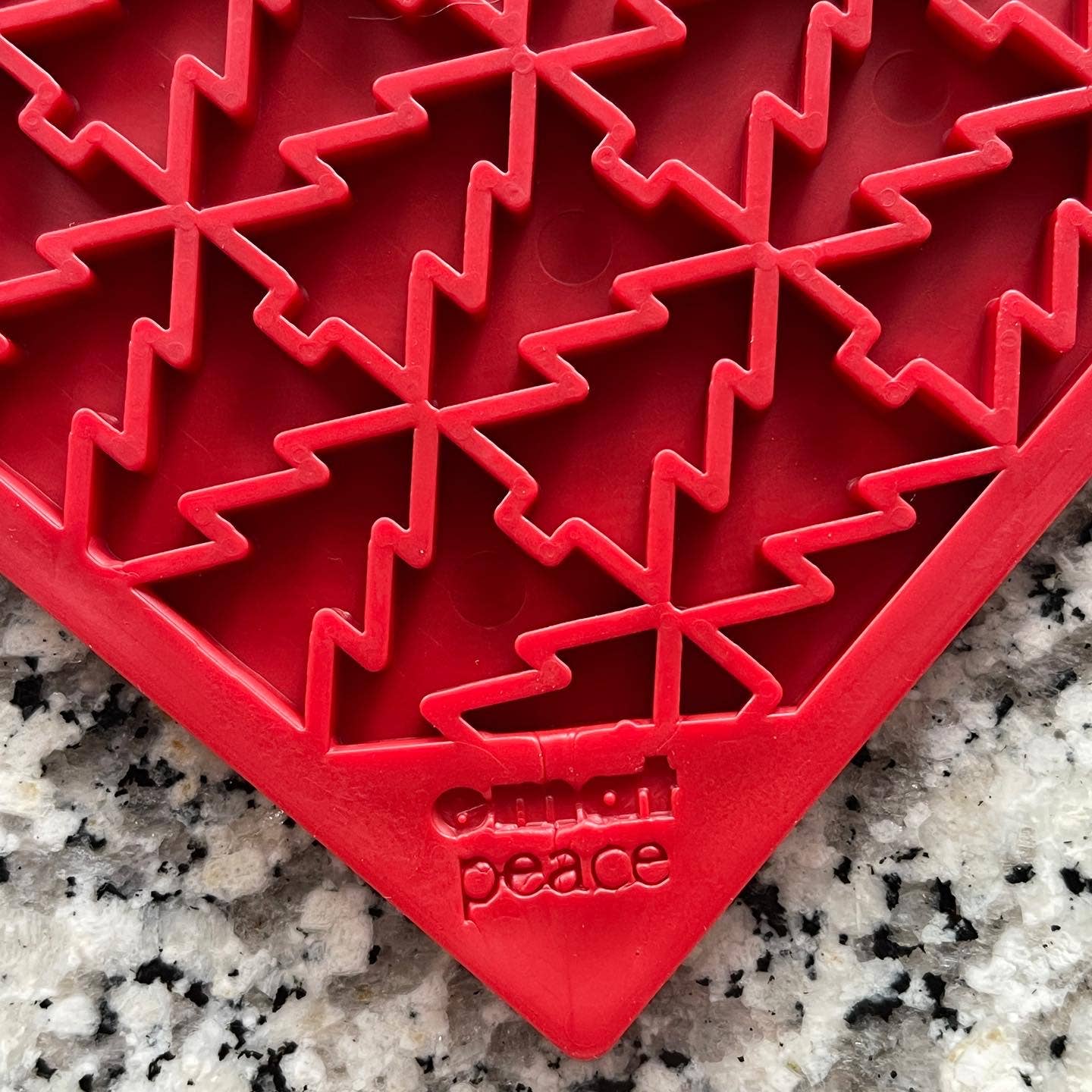 SodaPup Dog Toys - Tree Design &quot;Peace&quot; eMat Enrichment Lick Mat