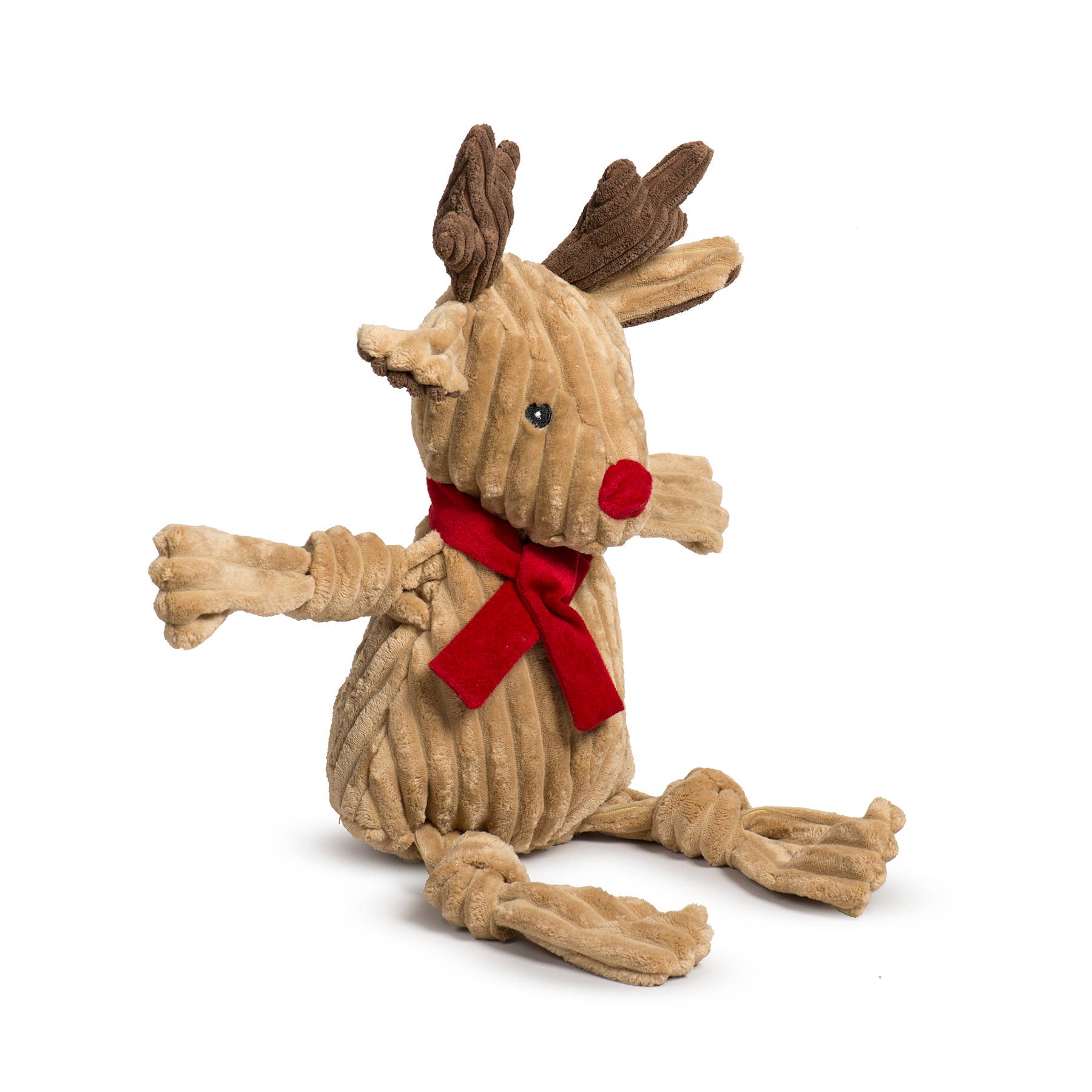 HuggleGroup - Rudy Reindeer Knottie® Durable Plush Dog Toy: Small