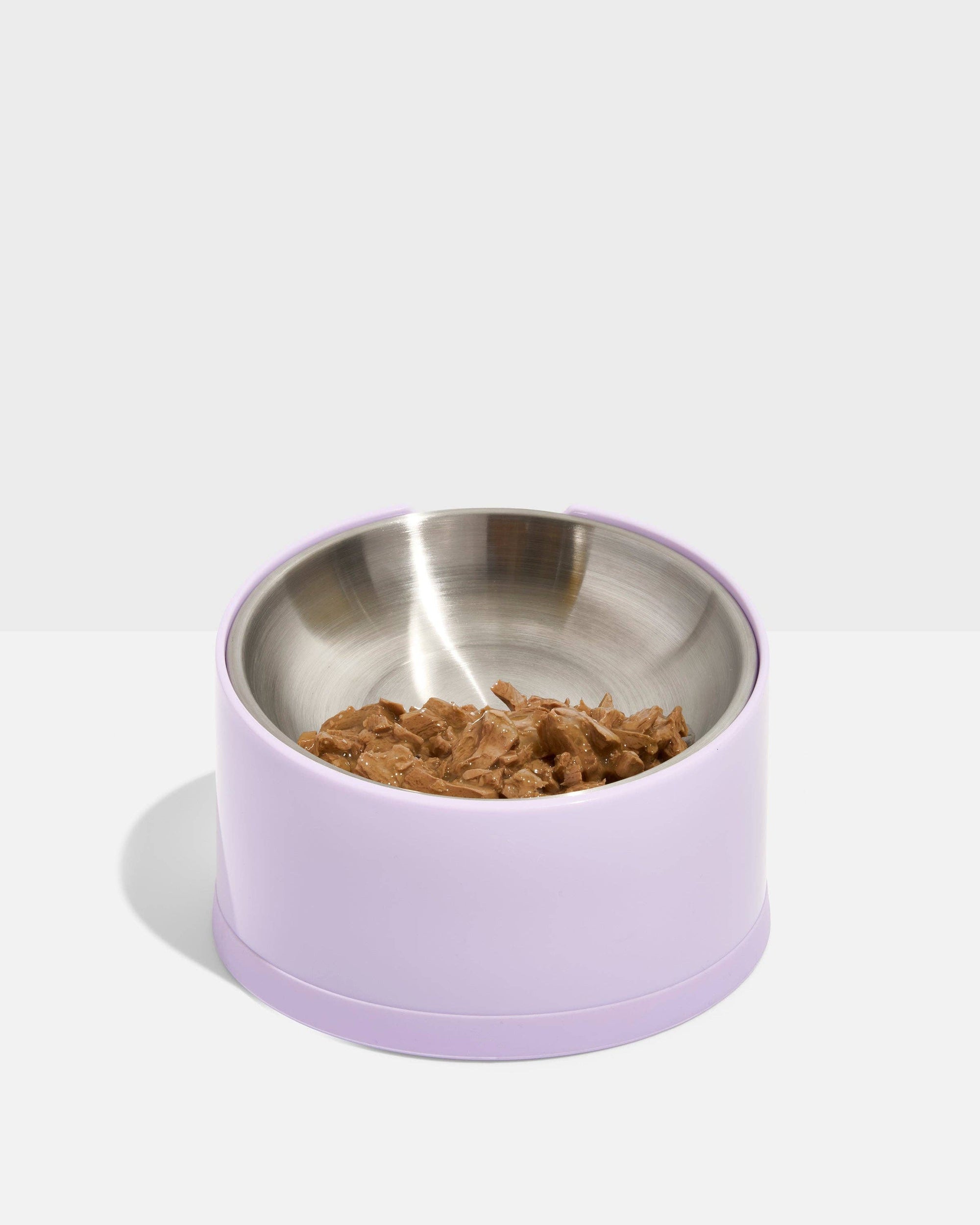 Wild One - Slanted Cat Bowl: Lilac