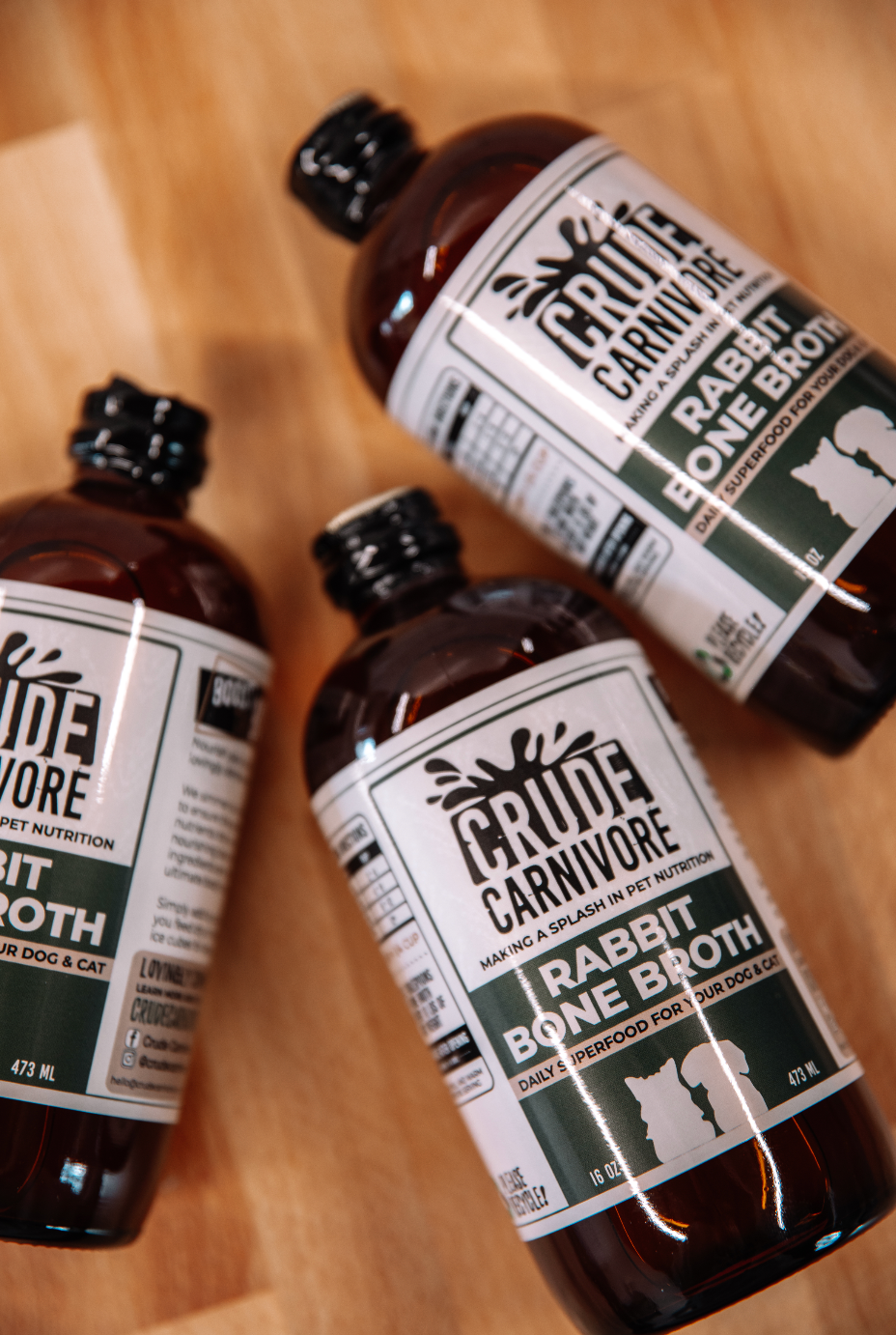 Crude Carnivore - 16oz Rabbit Bone Broth