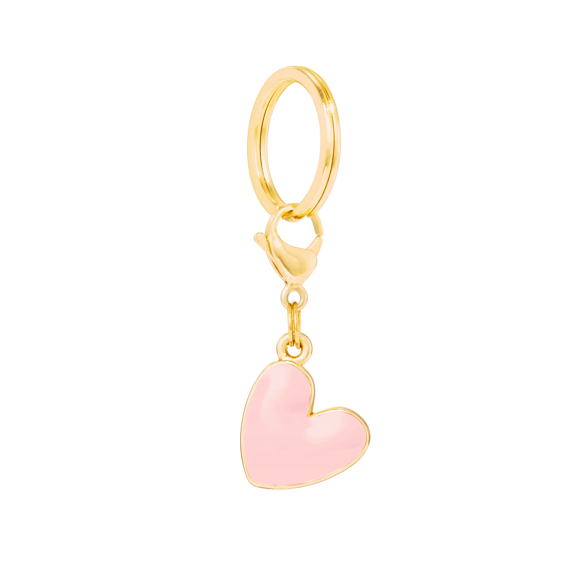 The Foggy Dog - Pink Heart Collar Charm: Charm Only