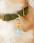 The Foggy Dog - Blue Heart Collar Charm: Charm Only