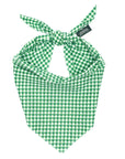 The Paws - Green Gingham Dog Bandana
