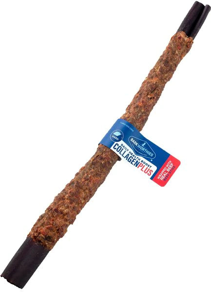 Barkworthies 12-inch Collagen Stick Wrapped w/ Real Beef