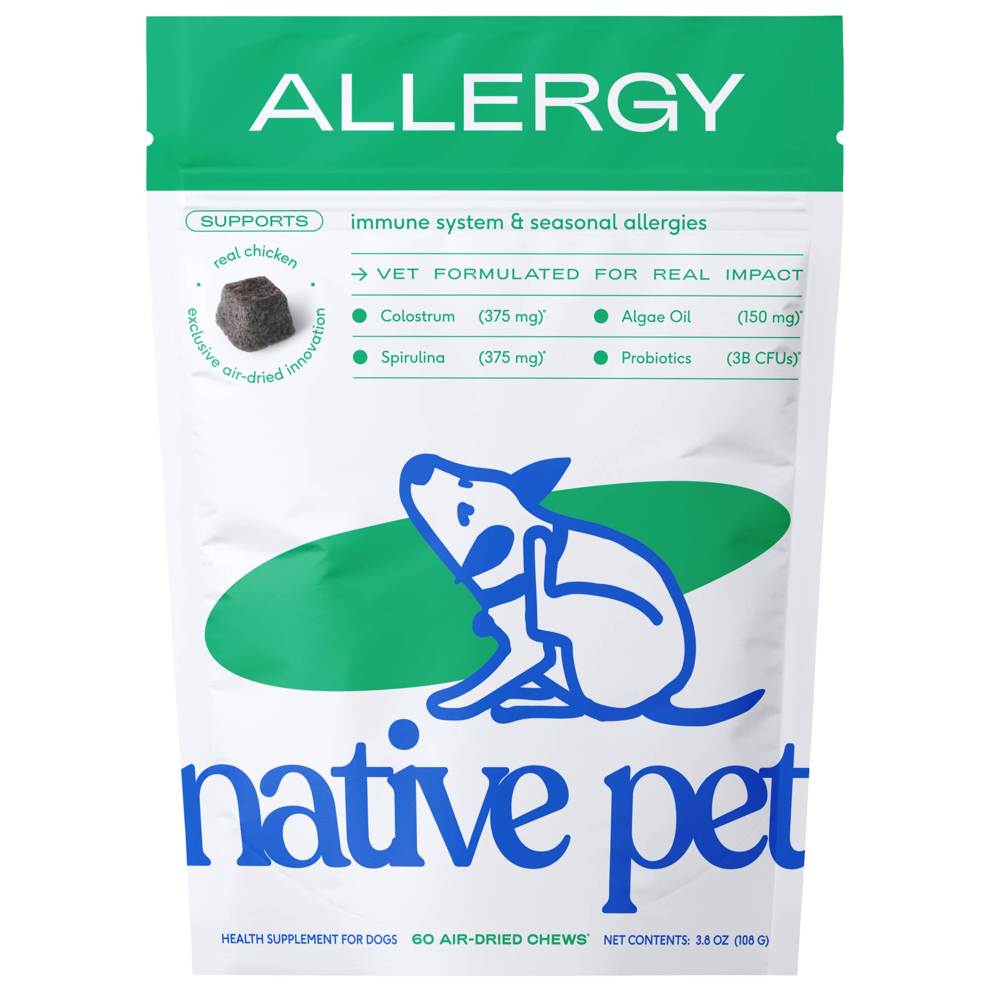 Native Pet - Allergy &amp; Immune Chews, an Allergy &amp; Itch Relief Supplement : 90 chews