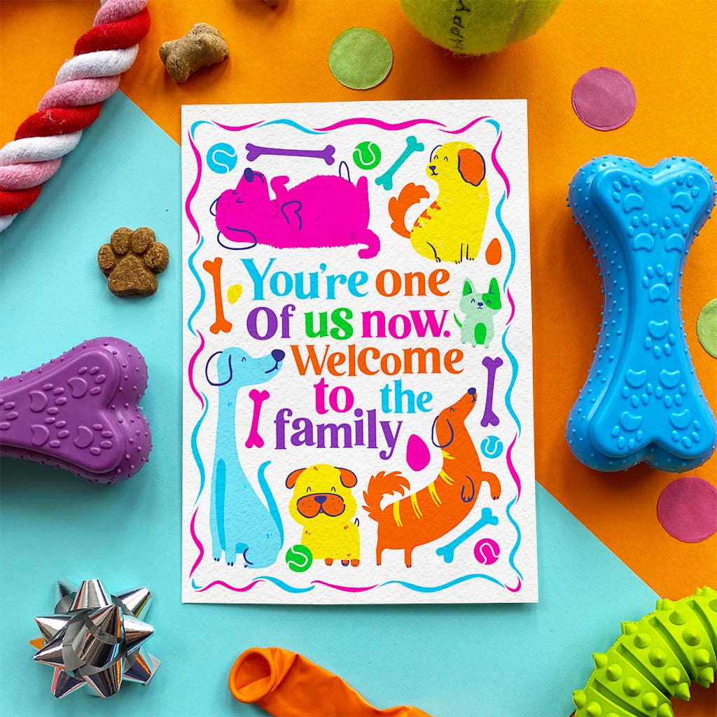 Scoff Paper - Scoff Paper -  Welcome to the family Edible card for dogs