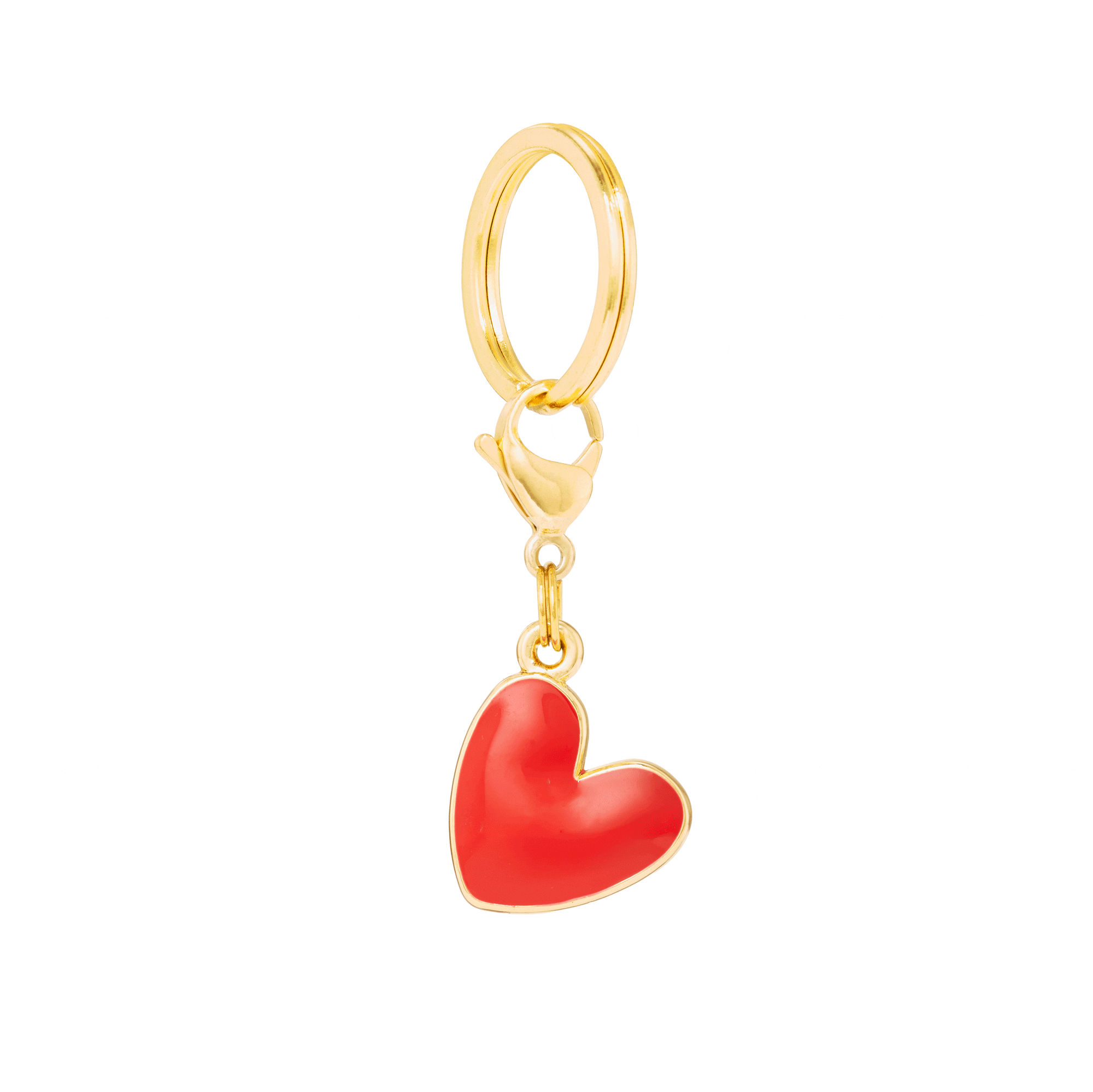 The Foggy Dog - Red Heart Collar Charm: Charm Only