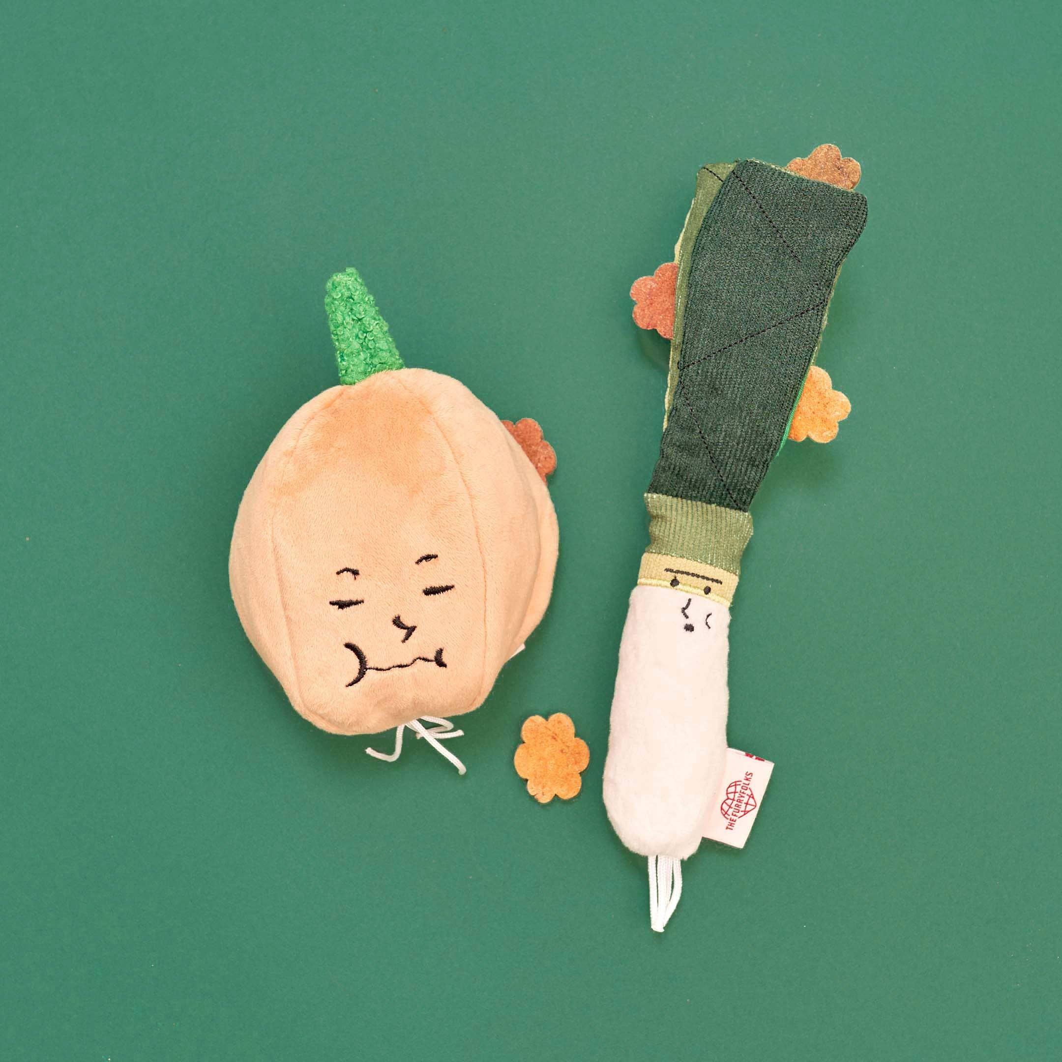 the furryfolks - Green Onion Nosework Toy