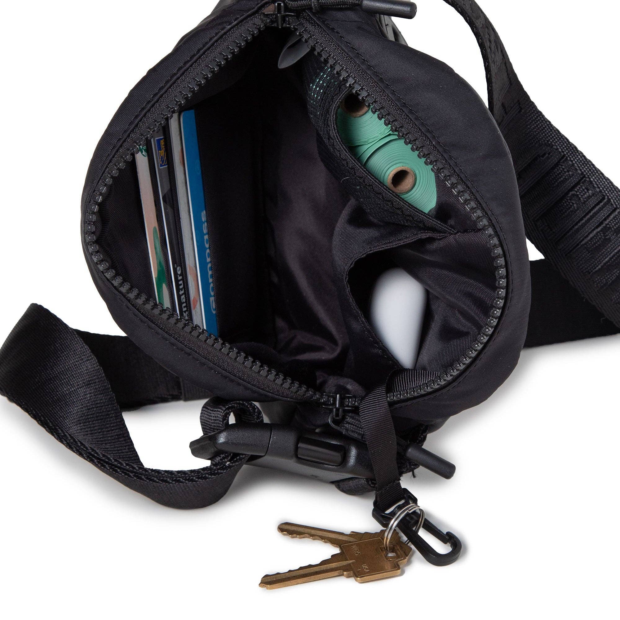 Playfield - Bailey Sling Bag - Coral Red, Forest Green, Mineral Black: Mineral Black