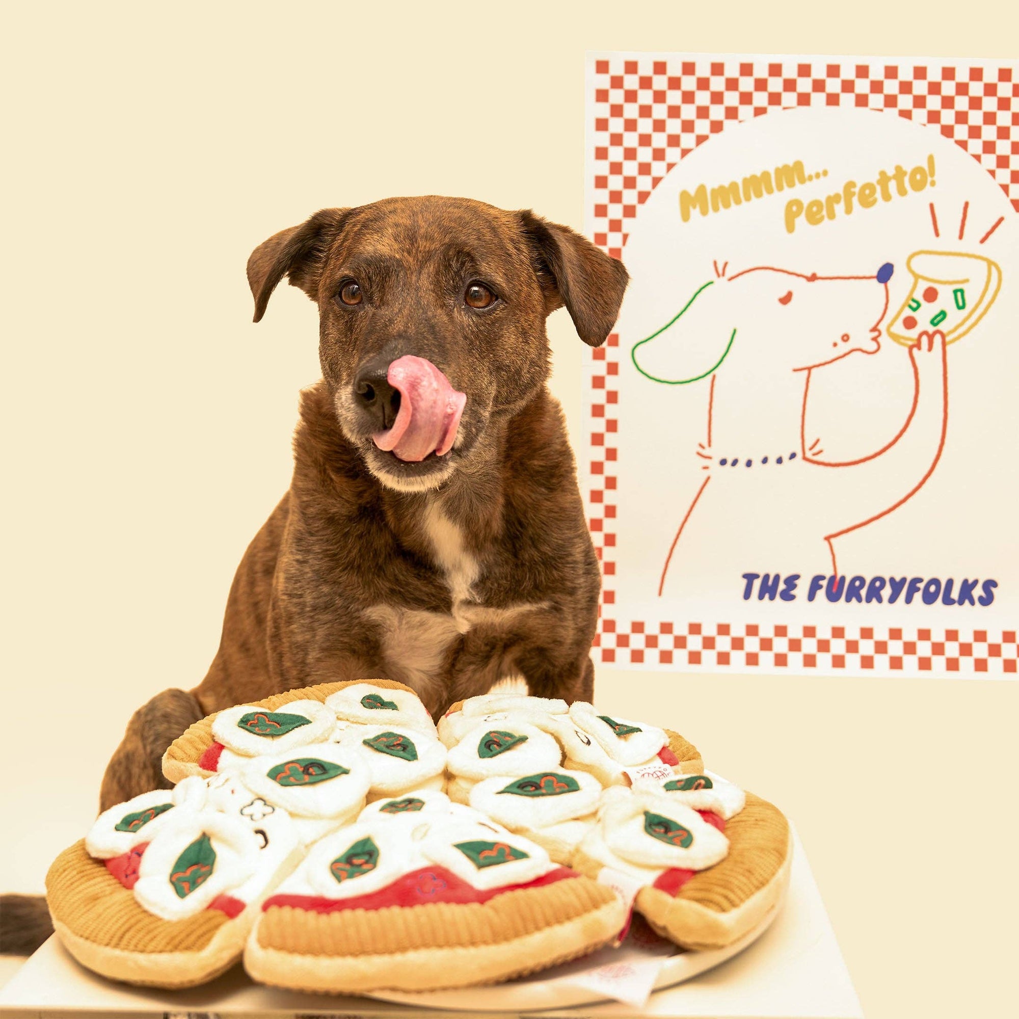 the furryfolks - Pizza Nosework Toy