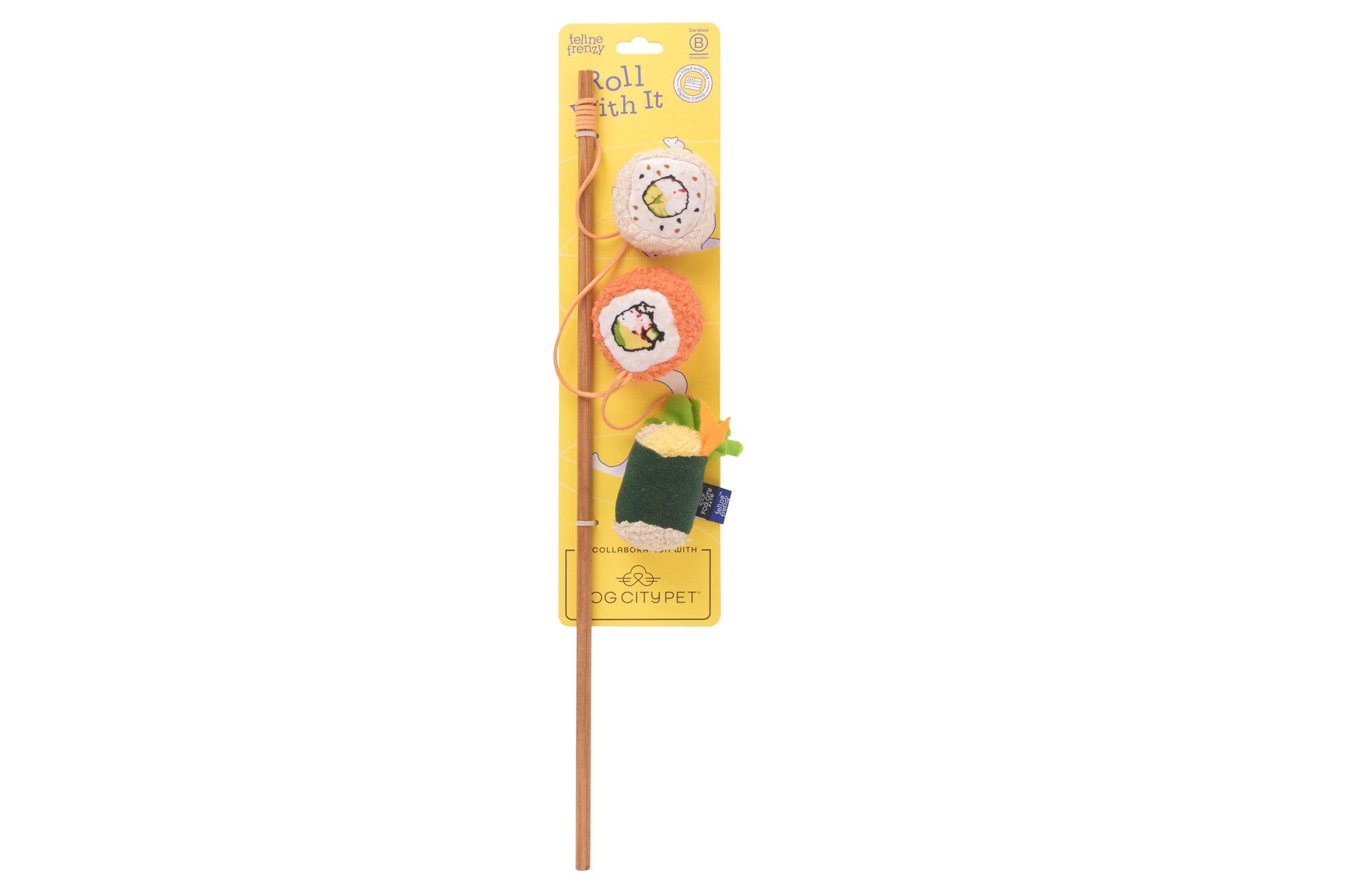 Play Pet Brands - Fog City Pet x Feline Frenzy - Roll With It Wand