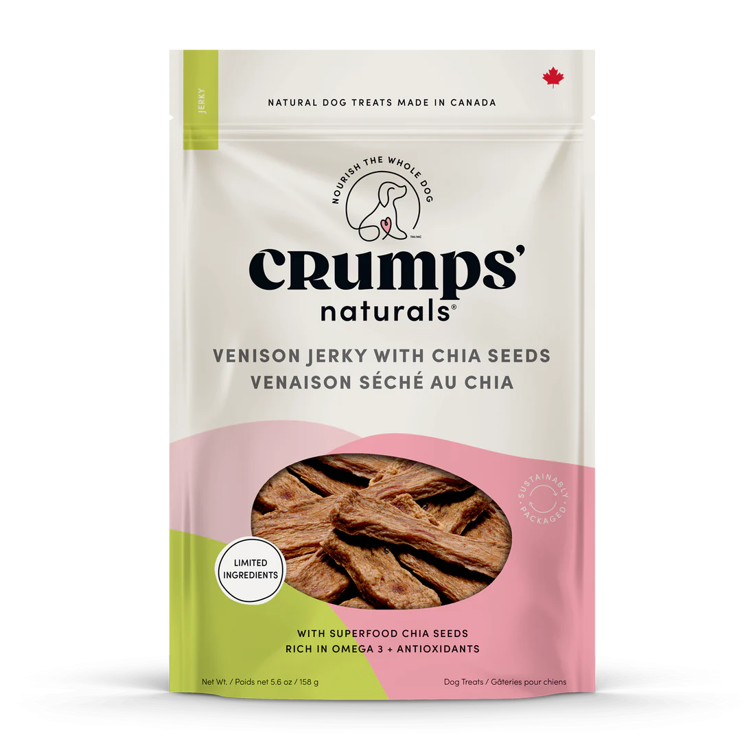 Crumps Venison Jerky with Chia Seeds