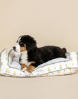 Petshop by Fringe Studio - BLOCK PRINT MARIGOLD MEDIUM COUCH PET BED