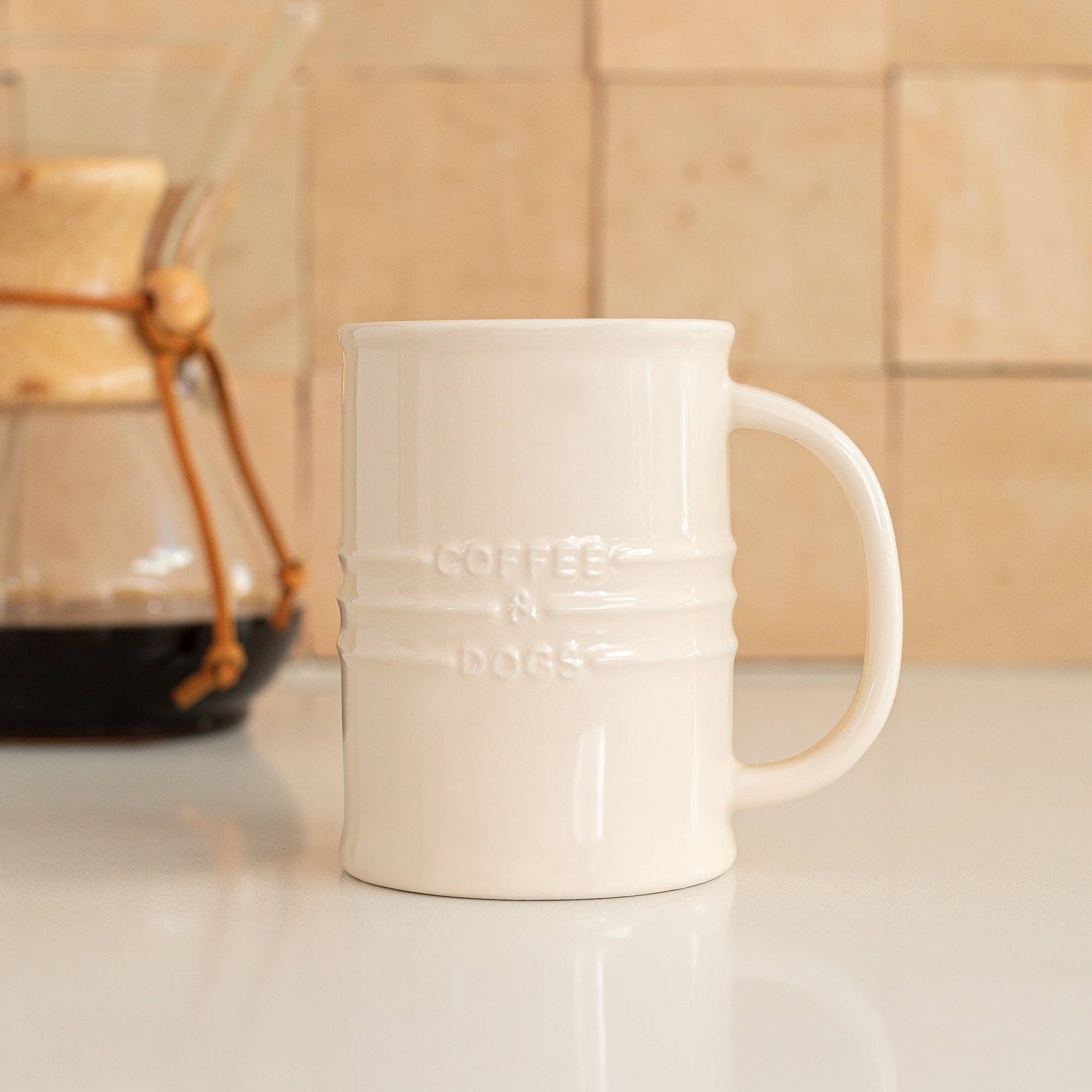 Petshop by Fringe Studio - Ivory Stoneware Dog Coffee Mug