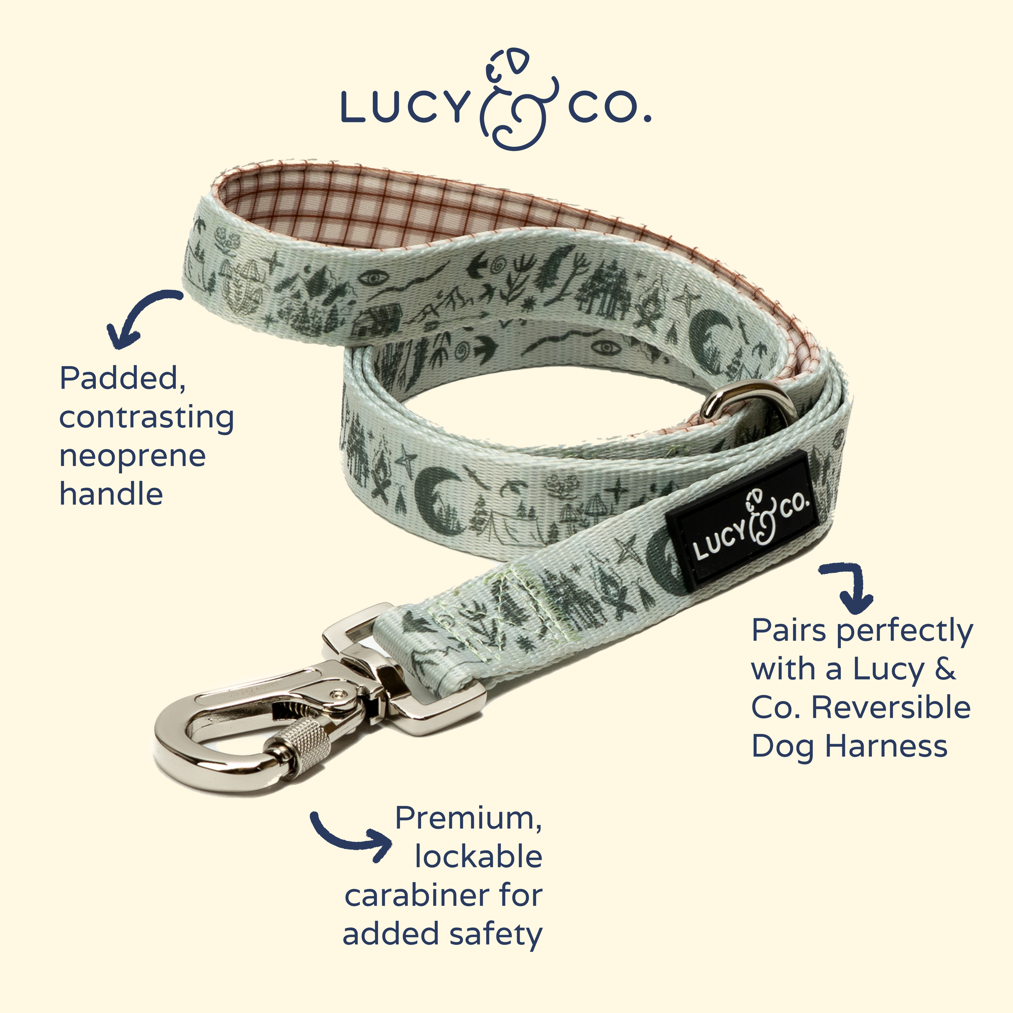 Lucy &amp; Co. - Camp Out Leash: L