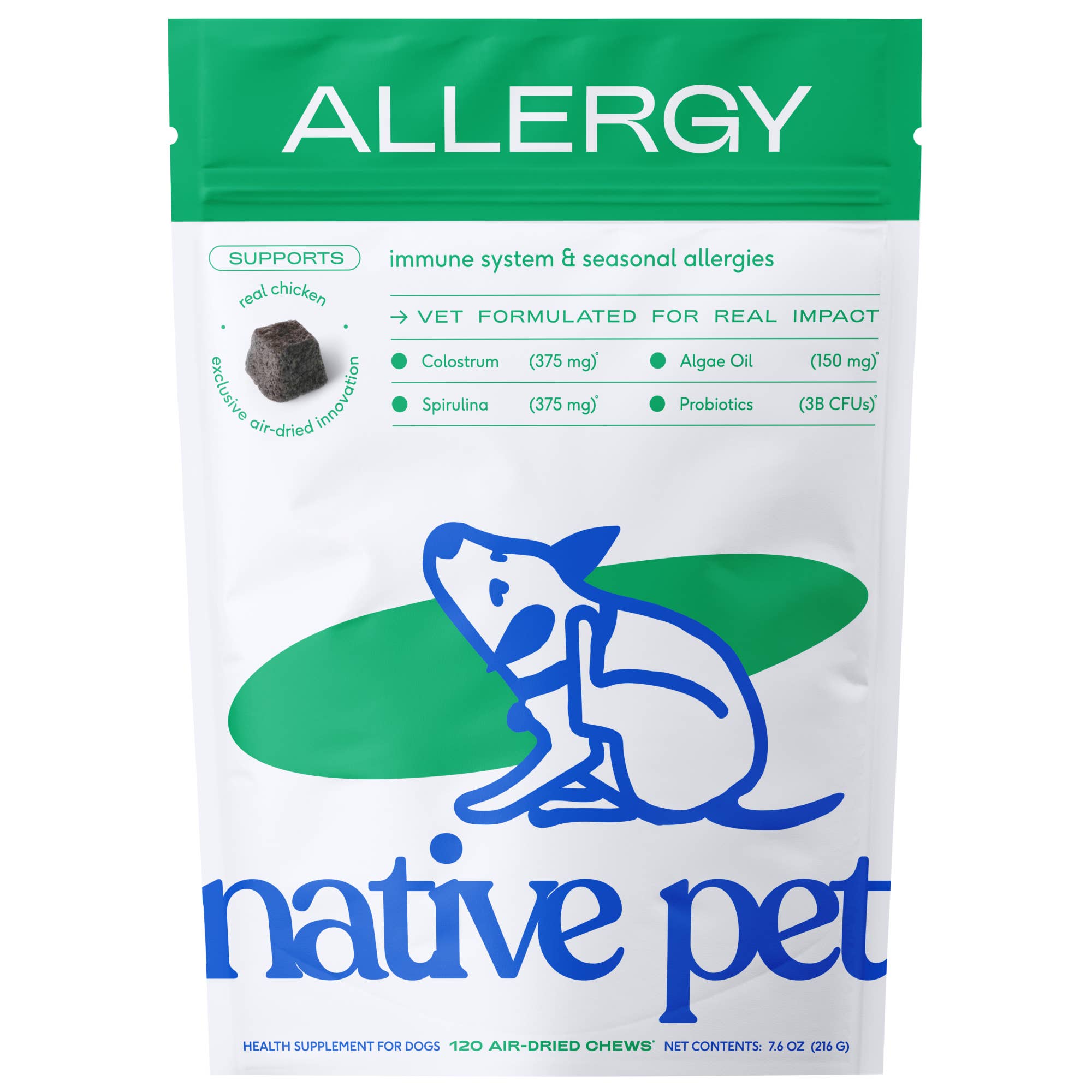 Native Pet - Allergy &amp; Immune Chews, an Allergy &amp; Itch Relief Supplement : 90 chews