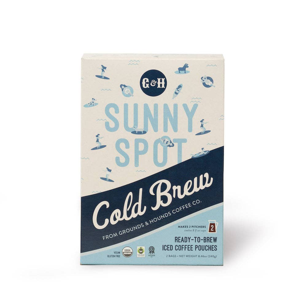 Grounds &amp; Hounds Coffee Co. - Sunny Spot Cold Brew Coffee Pouches