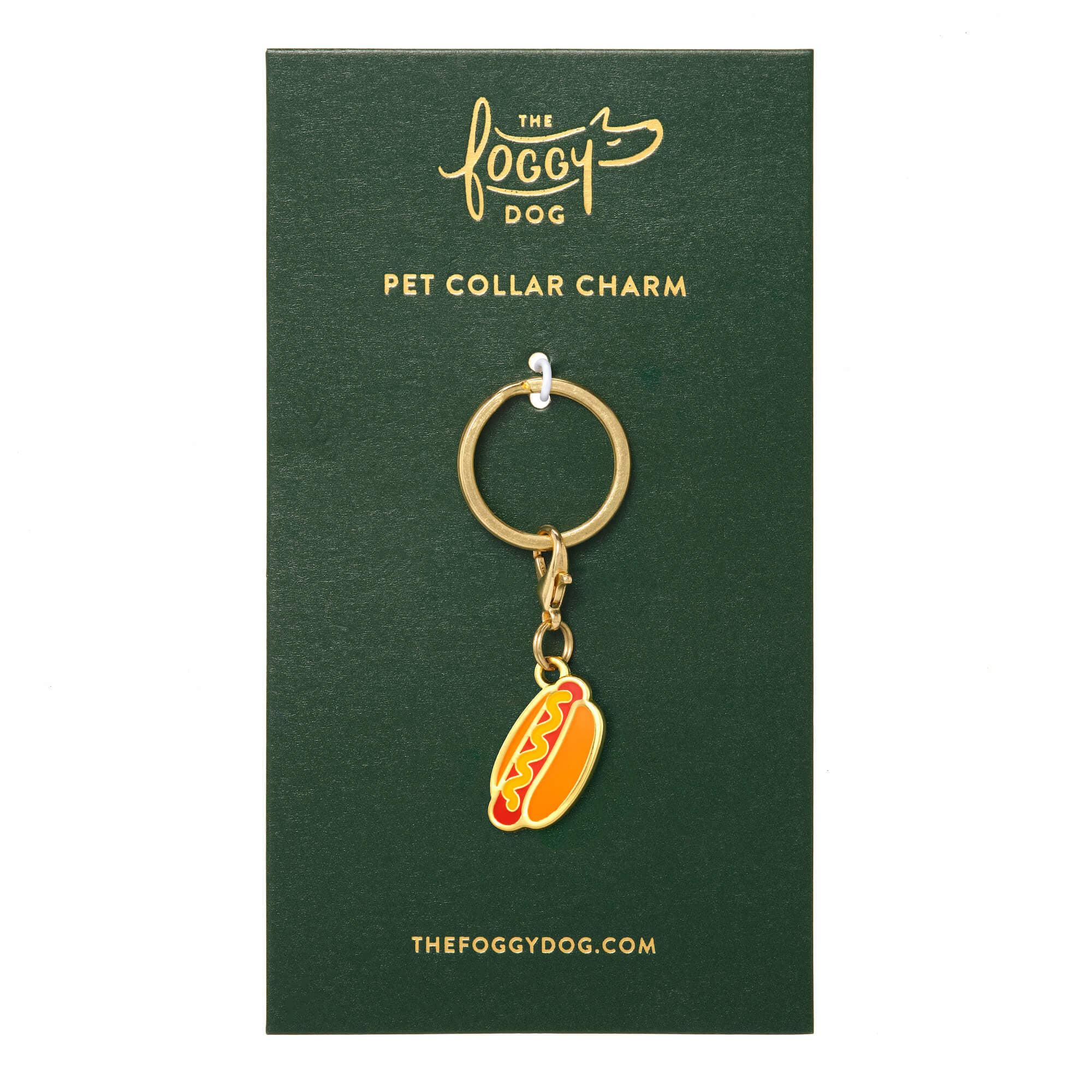 The Foggy Dog - Hot Dog Collar Charm: Charm Only