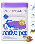 Native Pet - Multivitamin Pillow Chews Complete Wellness Support for Cats