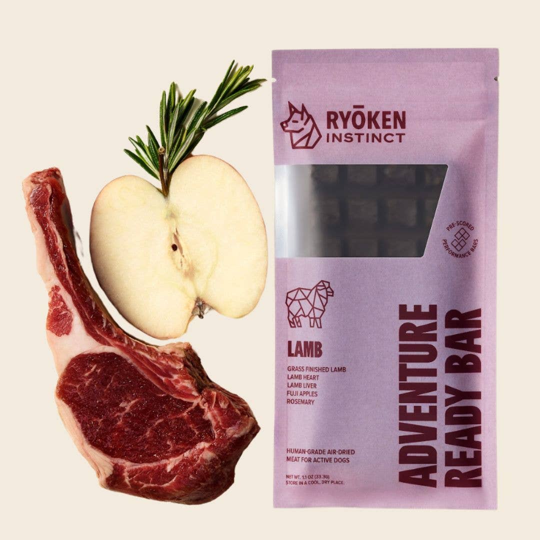 RYŌKEN INSTINCT - Lamb Treat &amp; Snack Bar for Active Dogs - Energy &amp; Recovery