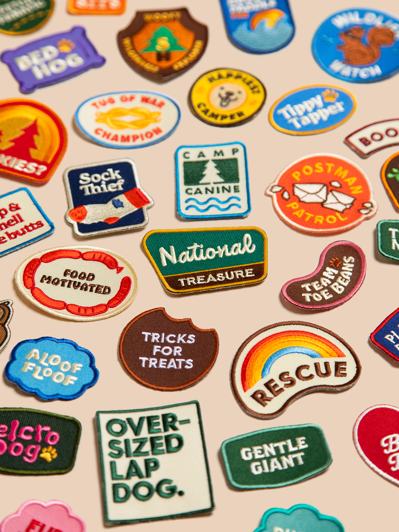 Scout's Honour Pty Ltd - Food Motivated iron-on patch for dogs and cats
