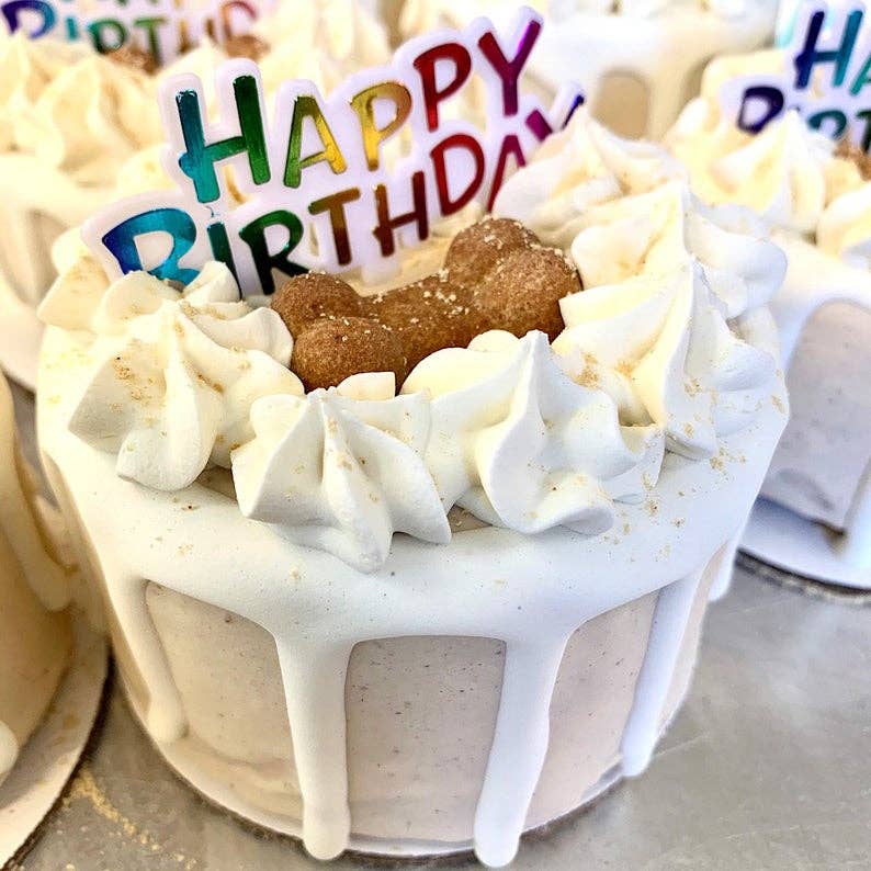 Dog Cake Bakery LLC - Dog Cake | Dog Birthday Cake | Birthday | Drip Cake | Tan