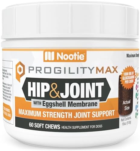 Nootie Progiility Maximum Strength Hip & Joint Supplement - with Eggshell Membrane