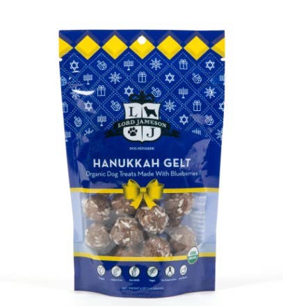 Pet Palette Distribution - Lord Jameson Hanukkah Gelt Organic Soft &amp; Chewy Dog Treats 6