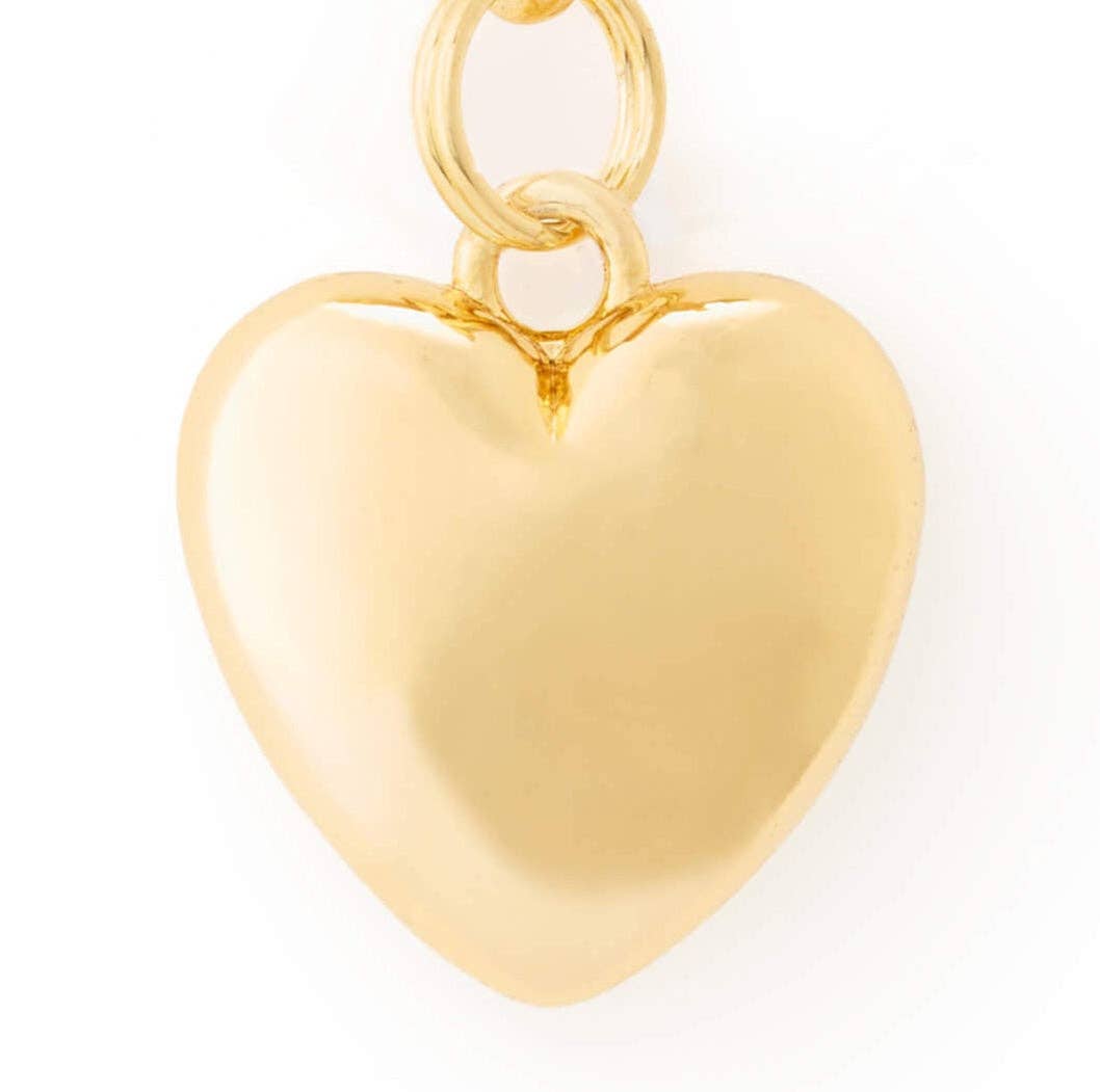 The Foggy Dog - Heart of Gold Collar Charm: Charm Only