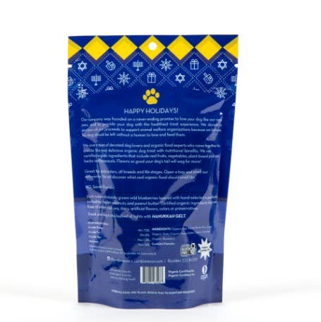 Pet Palette Distribution - Lord Jameson Hanukkah Gelt Organic Soft &amp; Chewy Dog Treats 6