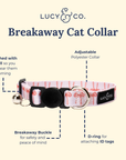 Lucy & Co. - Take a Bow Breakaway Cat Collar: L