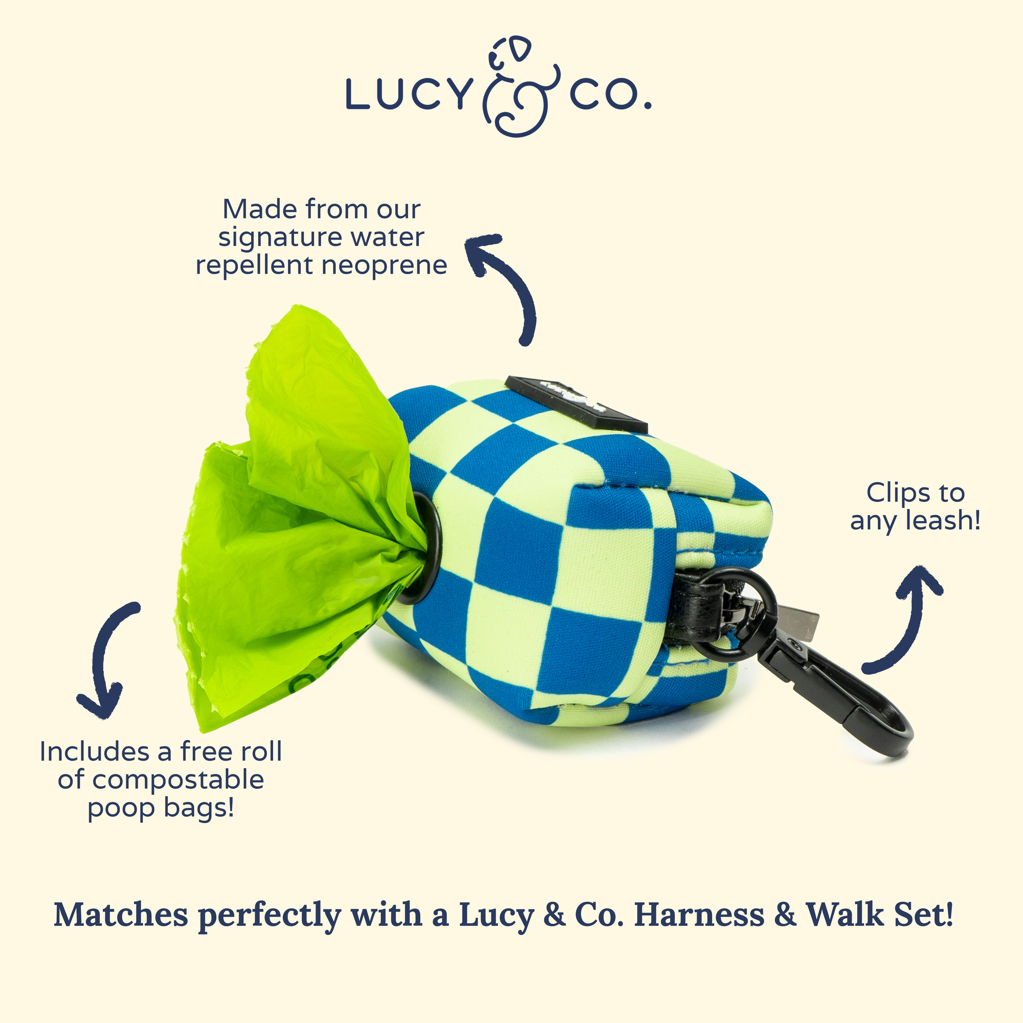 Lucy &amp; Co. - Have a Nice Day Poop Bag Holder