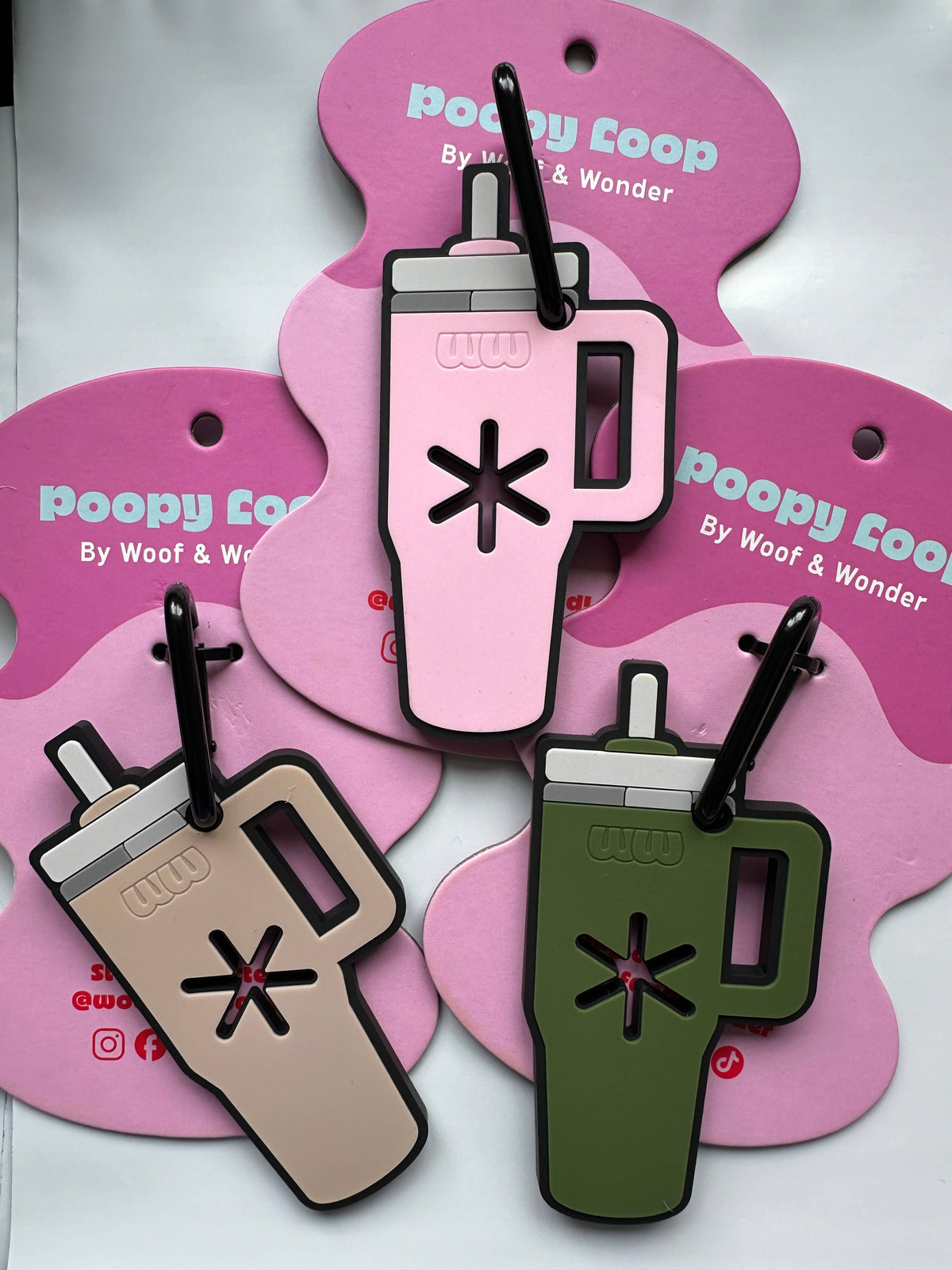 Woof &amp; Wonder - Oat Tumbler Poopy Loop® Used Dog Waste Bag Holder