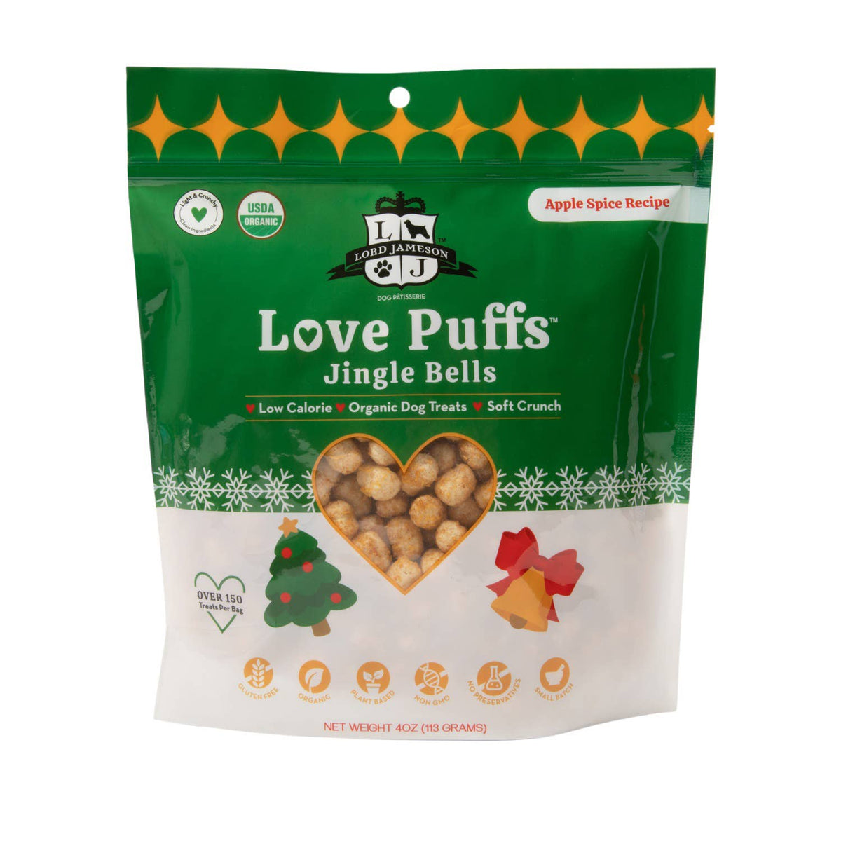 Pet Palette Distribution - Lord Jameson Love Puffs Jingle Bells Pouch 4oz