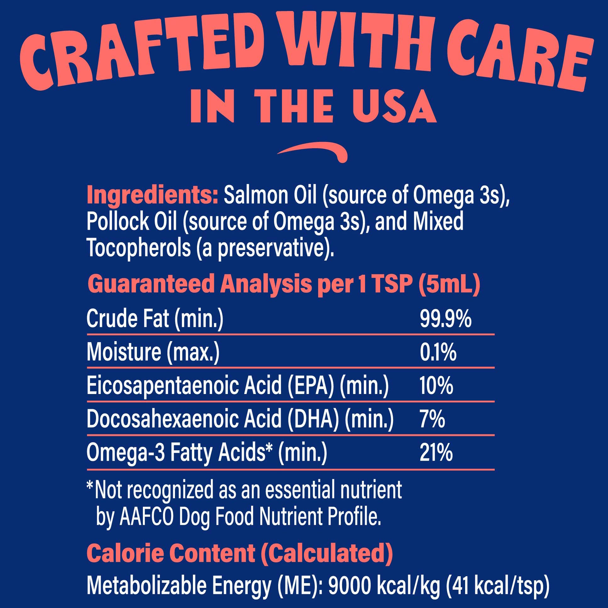 Finfare Pet Foods - Wild Alaskan Fish Oil - Dog &amp; Cat Supplement, 6.8oz