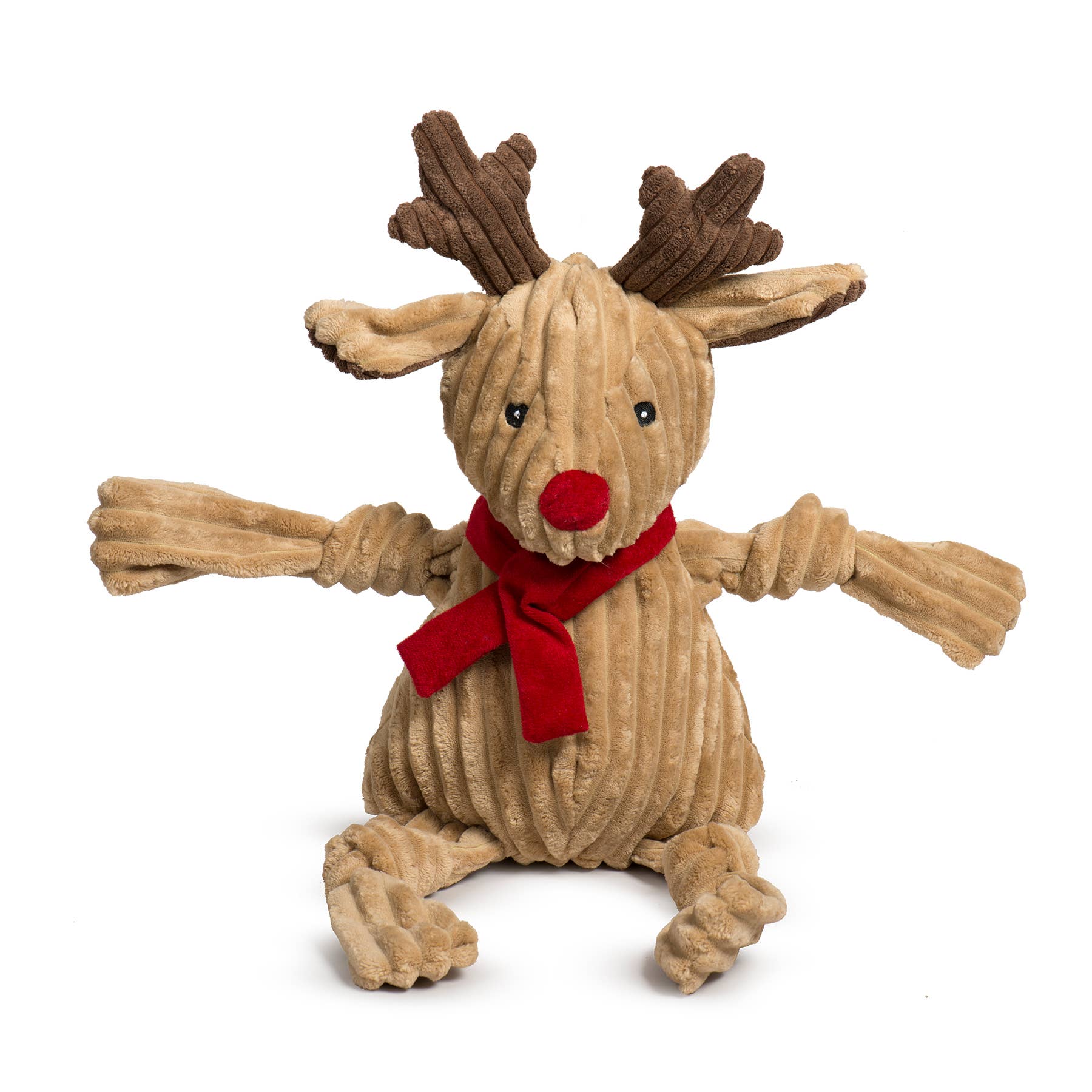 HuggleGroup - Rudy Reindeer Knottie® Durable Plush Dog Toy: Small
