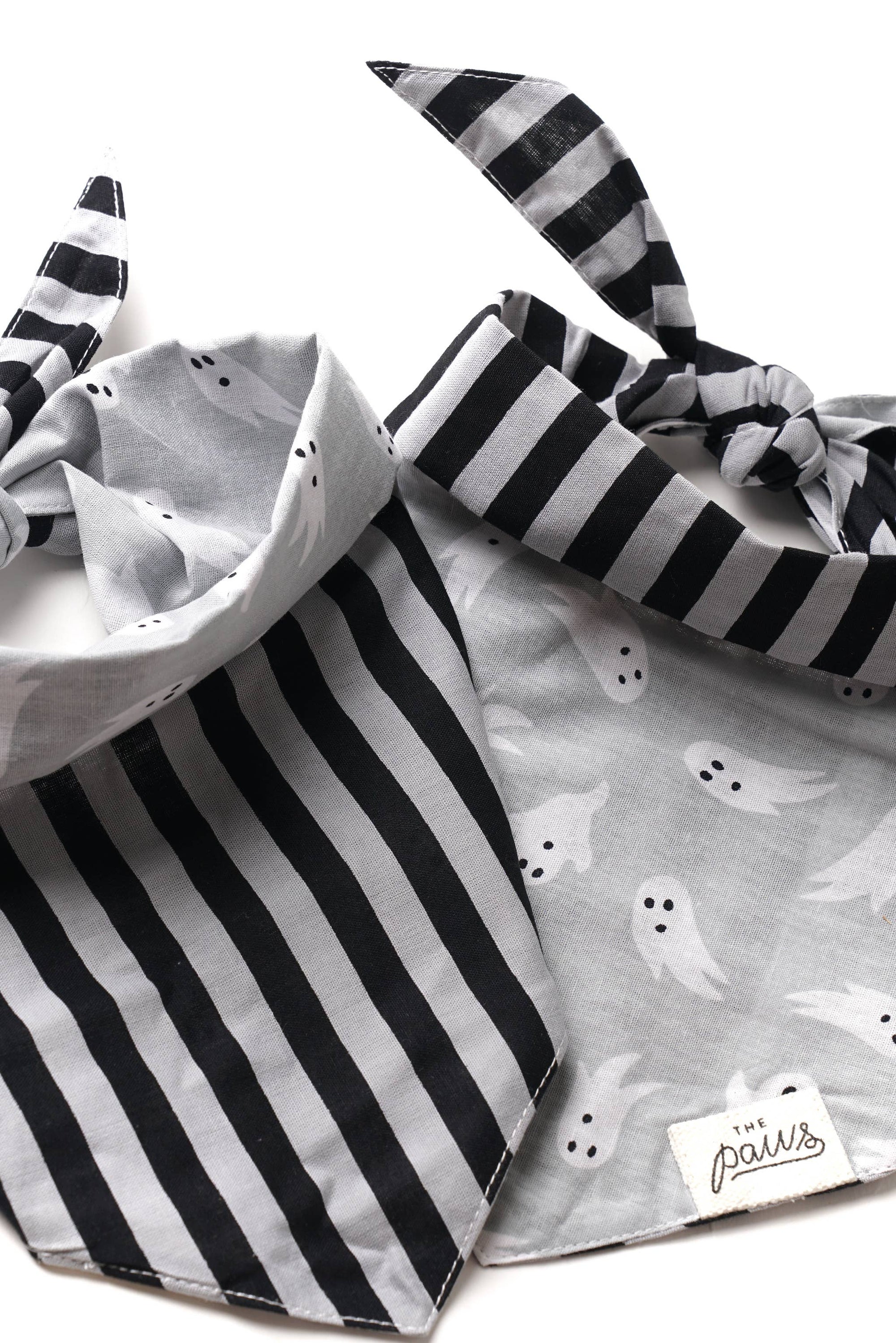 The Paws - Spooky Halloween Dog Bandana: XS
