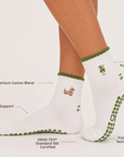 Almla Active - Dachshund & Dirty Martini Double Sided Pilates Grip Sock