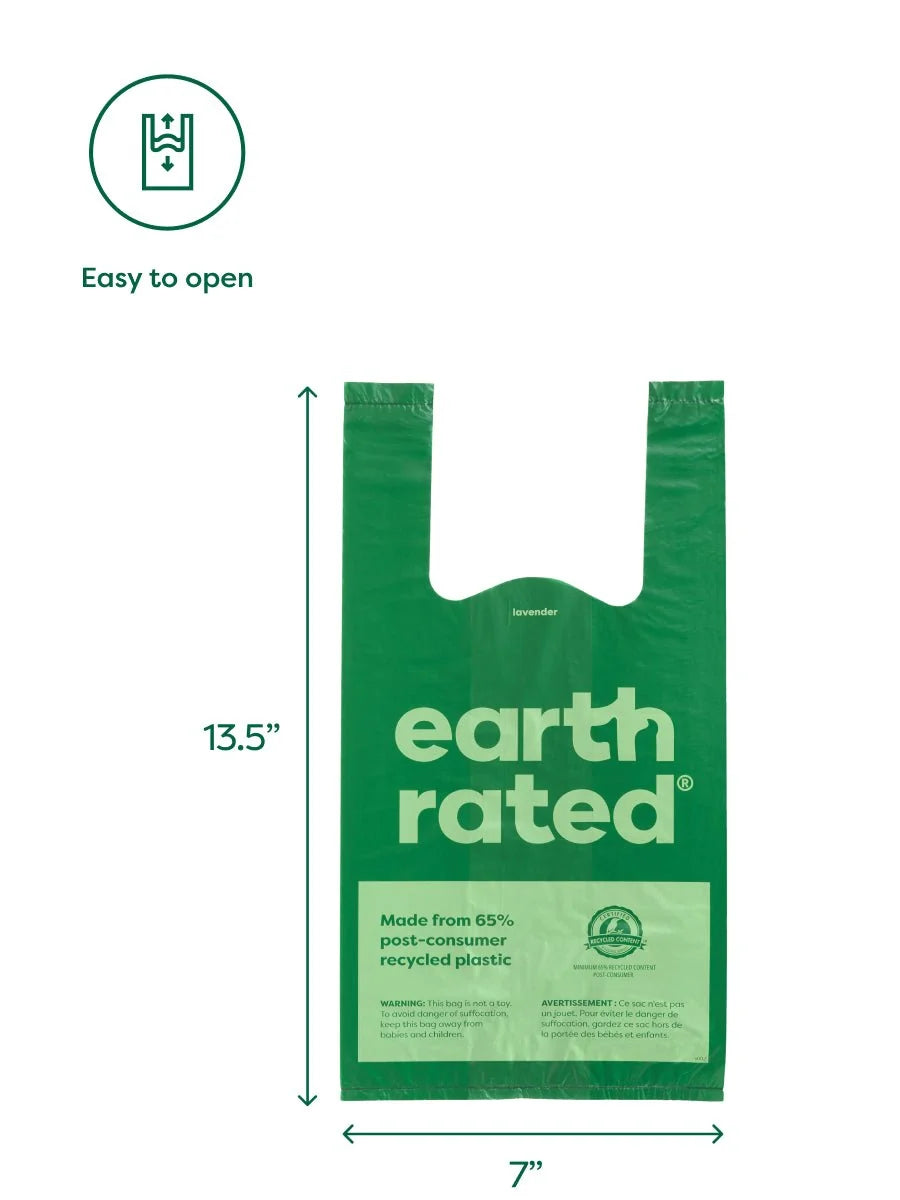 Earth Rated Unscented Easy-Tie Handle Poop Bags