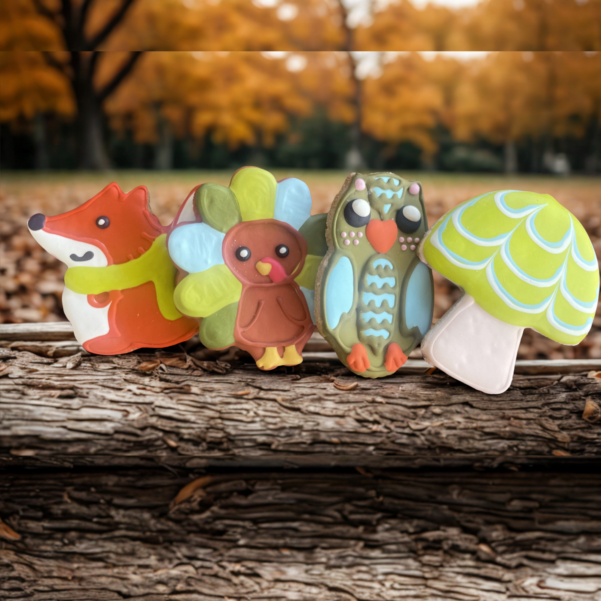 Lucky Biscuit Pet Bakery - Fall Woodland Owl Packaged : Owl